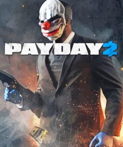 Payday 2 Video game Paint By Numbers