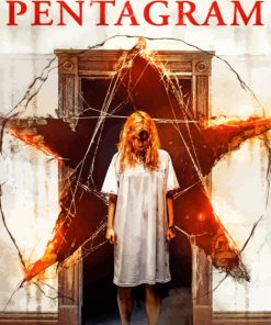 Pentagram Horror Movie Poster Paint By Number