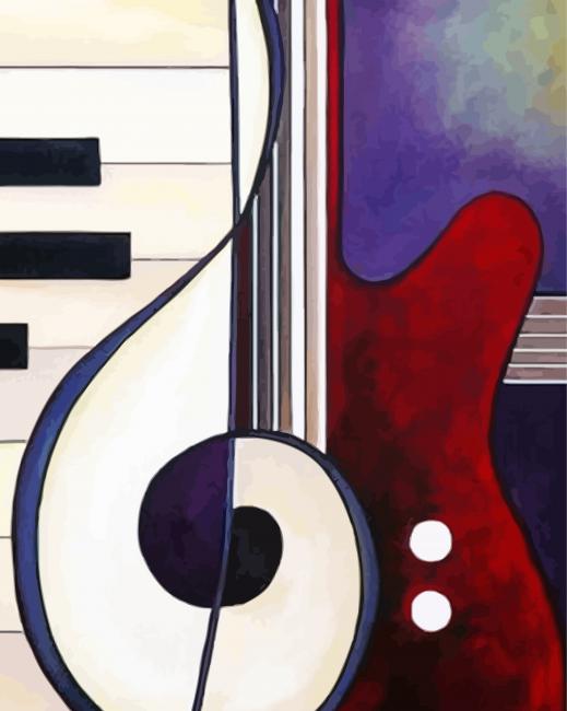 Piano Guitar Paint By Numbers
