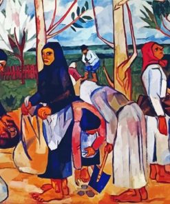 Planting Potatoes By Natalia Goncharova Paint By Numbers