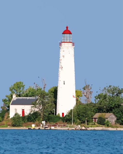 Point Clark Ontario Lighthouse Paint By Number