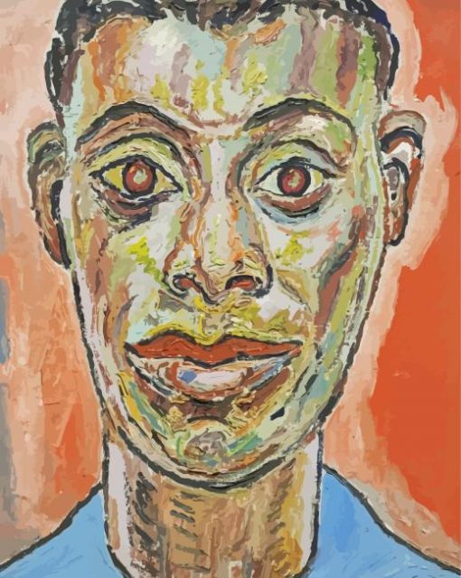 Portrait Of James Baldwin Delaney Art Paint By Number