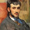 Portrait De Renoir By Frederic Bazille Paint By Number