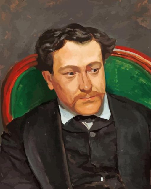Portrait Of Edouard Blau By Frederic Bazille Paint By Number