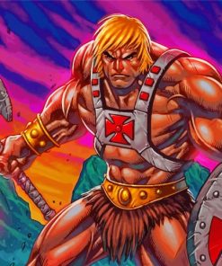 Powerful He Man Masters Of Universe Paint By Numbers