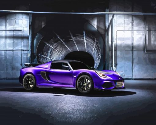 Purple Lotus Car Paint By Numbers