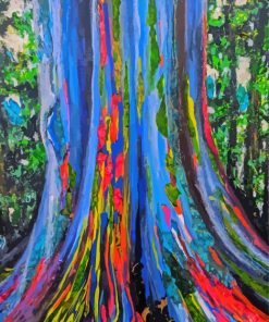 Rainbow Eucalyptus Tree Art Paint By Numbers
