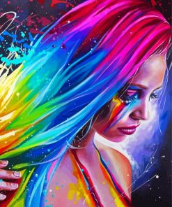 Rainbow Lady Art Paint By Numbers