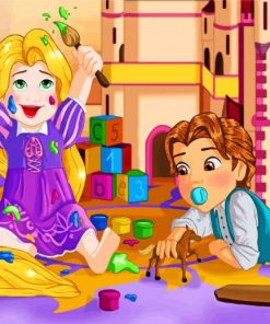 Rapunzel And Flynn Disney Paint By Numbers