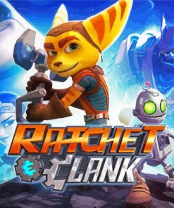 Ratchet And Clank Cartoon Poster Paint By Number