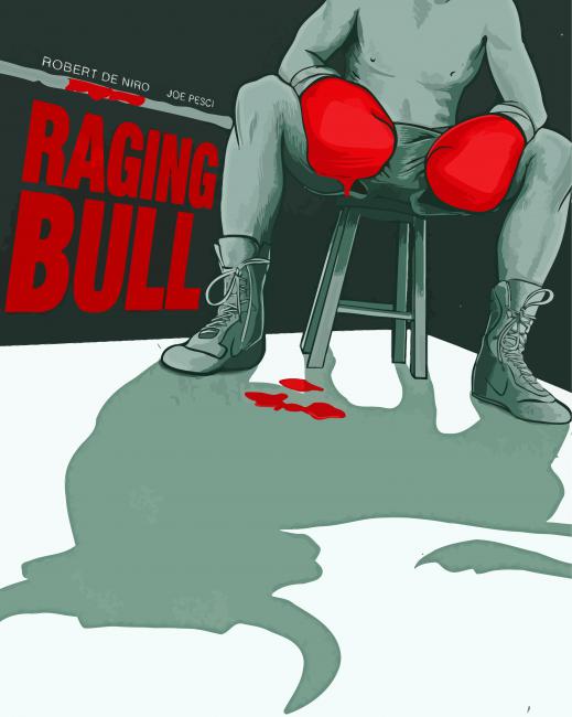 Robert De Niro Raging Bull Movie Paint By Numbers