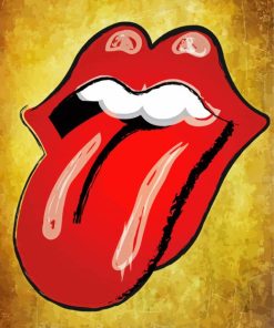 Rolling Stones Logo Paint By Number