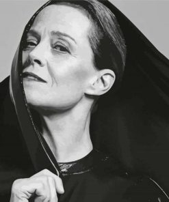 Sigourney Weaver With Scarf Paint By Numbers