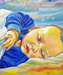 Sleeping Baby Boy Paint By Numbers