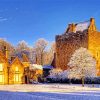 Snowy Dean Castle Paint By Numbers