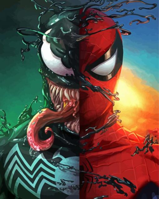 Spider Man Venom Paint By Number