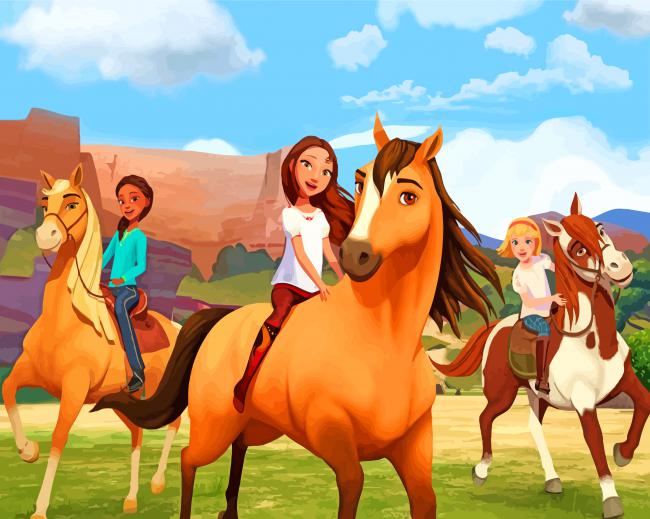 Spirit The Stallion Characters Paint By Number