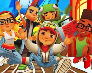 Subway Surfers Paint By Number