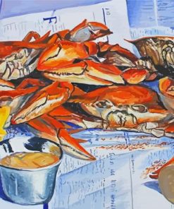 Summer Crab Feast Paint By Numbers