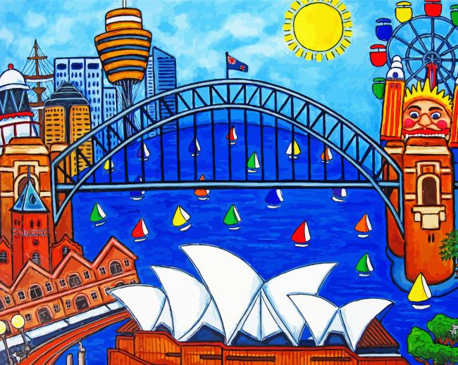 Sydney Harbour Art Paint By Number