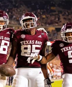 Texas A M Aggies Football Players Paint By Numbers