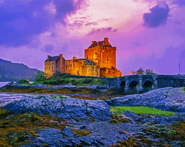 The Eilean Donan Castle United kingdom Paint By Numbers