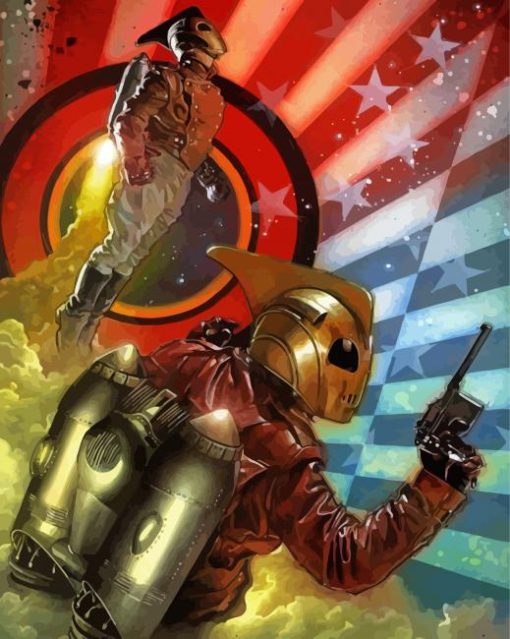 The Rocketeer Science Fiction Movie Paint By Numbers