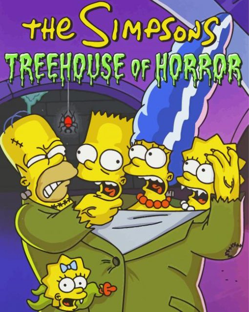 The Simpsons Treehouse Of Horror Paint By Number