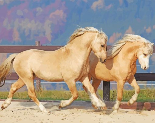 The Welsh Horses Paint By Numbers
