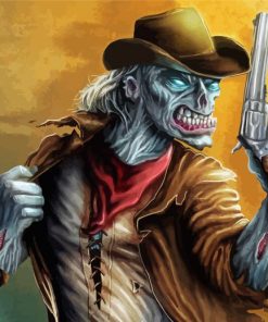 The Zombie Cowboy Paint By Numbers
