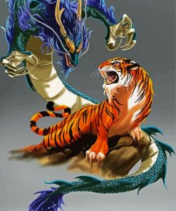 Tiger And Dragon Paint By Numbers