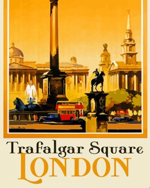 Trafalgar Square Poster Paint By Numbers