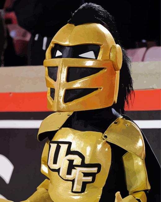 Ucf Knights Mascot Paint By Numbers
