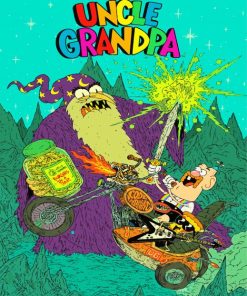 Uncle Grandpa Poster Paint By Numbers