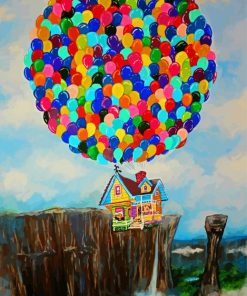 Up Balloon House Art Paint By Numbers