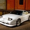 White Nissan 200sx Paint By Numbers