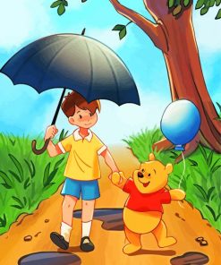 Winnie The Pooh And Christopher Robin Paint By Numbers