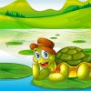 A Happy Turtle Scenery Paint By Number