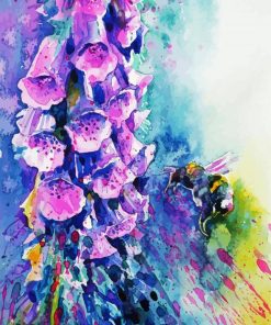 Abstract Foxglove Paint By Numbers