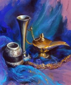 Abstract Genie Lamp Paint By Numbers