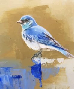 Abstract Blue Bird Paint By Number
