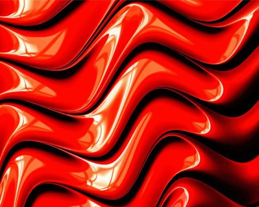 Abstract Red Art Paint By Number