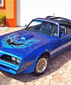 Aesthetic Blue Trans Am Paint By Numbers