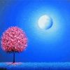 Aesthetic Blue Pink Night Paint By Number