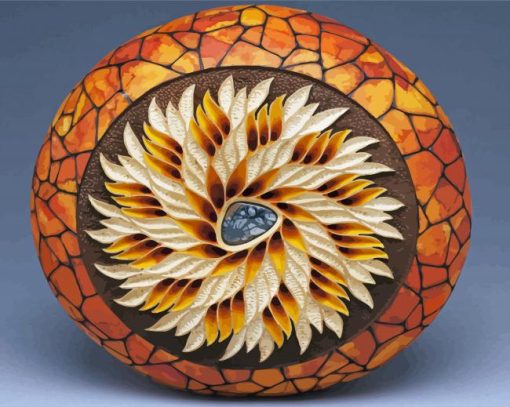 Aesthetic Carved Gourds Paint By Number