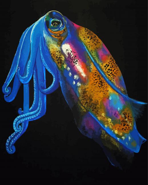Aesthetic Cuttlefish Paint By Numbers