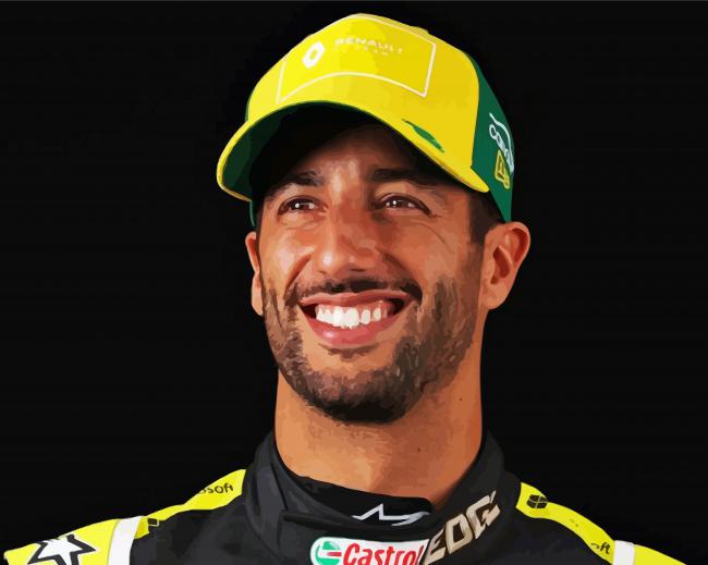 Aesthetic Daniel Ricciardo Paint By Numbers - Paint By Numbers
