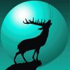 Aesthetic Deer Moon Paint By Number