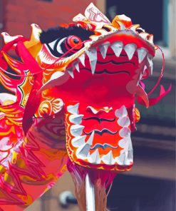 Aesthetic Dragon Dance Paint By Numbers