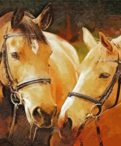 Aesthetic Horse Couple Art Paint By Number